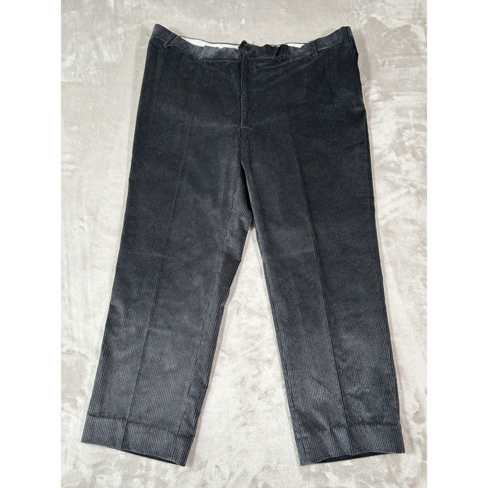 Canali Corduroy Pants Mens 42x30 Charcoal Gray Comfort Pockets Made in Italy